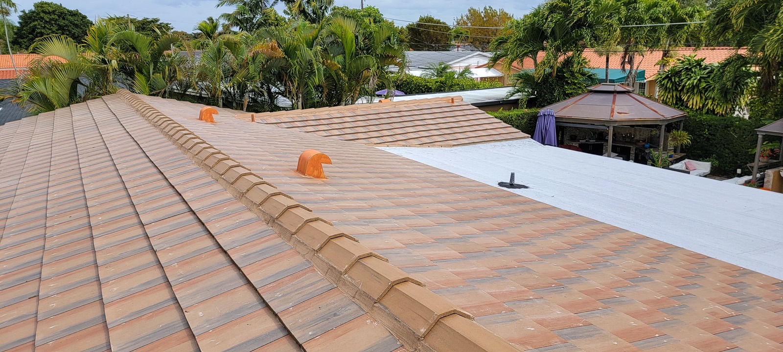 Roofing project near Miami Lakes by Caston Roofing