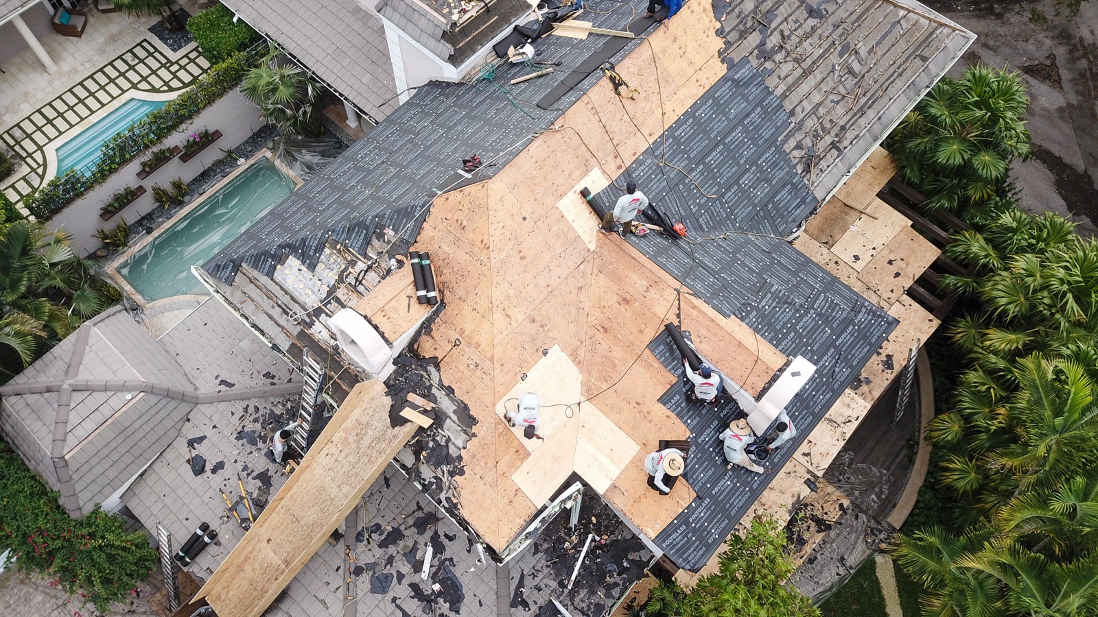 Completed roof installation in Miami-Dade